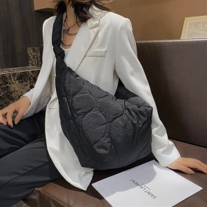 Hobos casual de grande capacidade de nylon bolsas para feminino para mulheres designer Pu couro de couro lady lady big saco de bolsas femininas saco de compras