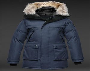 Nuova Top Copy 2018 Men039s Yatesy Long Crosshatch Giacca invernale Arctic Coat Down Parka con cappuccio con pelliccia Sweden6287717