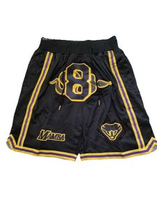 Spodnie do koszykówki Lakers Mamba Black 8 Pocket Spods spodnie dresowe
