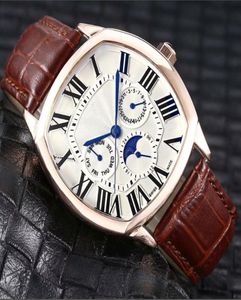Orologio in pelle nera di lusso di lusso di lusso intero top o orologi in acciaio inossidabile orologi di alta qualità in quarzo 7111891