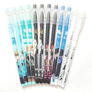 Pens Tokyo Revengers Pen Anime Stationery Store Black Gel Pen 12pcs/box Kawaii Pen School Suppli Pen