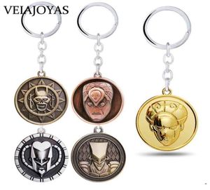 애니메이션 Jo Bizarre Adventure Jotaro Kujo 마스크 키 체인 킬러 Queen Arrow ASB Metal Keyring Holder Cosplay Collection Llaveros8790637