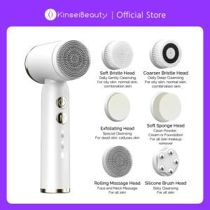 Strumento Kinseibeauty Face Cleansing Brush Caldo Terapia a compressione a freddo Terapia facciale Exfoliating Pore Cleaner Electric Clean Strumento