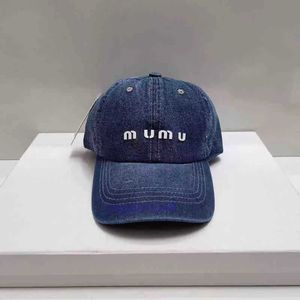 Kulkapslar kul kepsar miu denim baseball cap kvinnor hip hop hatt brev mössor för damer män utomhus sommar visir höst casual sun hatt gorras t2302031