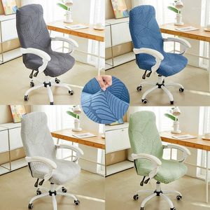 Stol täcker Jacquard Office Cover Computer Elastic Desk funda Silla Escritorio Seat Slipcovers för Play Gaming Room