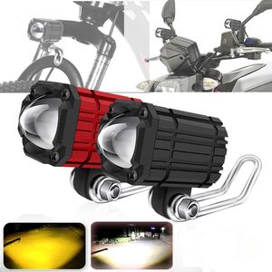 Motorcycle Auxiliary Spotlights Led Headlight Driving Fog Lights for Offroad Vehicles Bicycle Lamp Scooter Modified Spotlight Battery Electric Vehicle Equipped