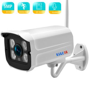 Kamery Besder 5MP 2MP Audio Bezprzewodowe Wersja Noc Wersja Push P2PWIFI Kamera Bullet Outdoor Camera IP z kartą SD MAX 128 GB ICSEE