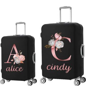 Accessories Custom Name Luggage Cover for 1828Inch Fashion Suitcase Thicker Elastic Dust Bags Travel Accessories Luggage Protective Case