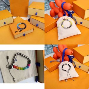 Marca de joias pulseira de cor de fios de miçangas de miçangas para homens e mulheres de braceletes da moda da moda, presentes personalizados