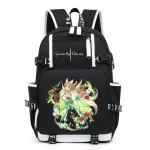 Рюкзаки унисекс аниме -меч онлайн Sao Kirigaya Kazuto Yuuki Asuna Travel Rucksack Casual School Backs Backpacks