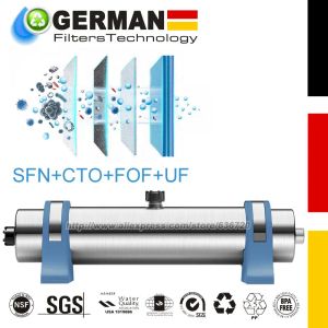 Reinigungsmittel 4 -Stufe Umkehrosmose Wasserfiltration Entionisierungssystem, SFN/CTO/FOF/UF -Filtereinheit 13.4L/min