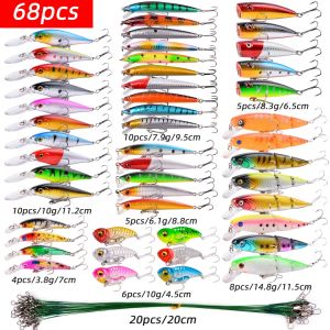 Accessories Mix Fishing Bait Set Mini Trout Floating Swing Crank Bait Crazy Swing Artificial Bionic Crank Hard Bait Pencil Bait