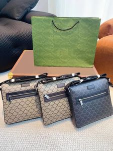 Designer Mens Shoulder Bags Man Genuine Leather Briefcases Messenger Bag Wedding Crossbody Bag wallet.