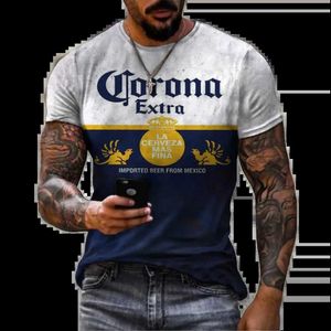 T-shirt maschile 3D Tshirts for Men T-shirt olio vintage Strt Fashion Castrol Stampato Shorte Shucce Oversize Tops