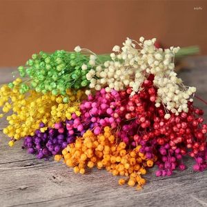 Decorative Flowers Natural Preserved Acacia Bean Wedding Table Decoration Artificial Flower Christmas Decor DIY Making Craft Accessorie