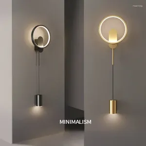 Lampa ścienna nowoczesne projektowanie LED proste luksusowe światła do korytarza sypialnia salon