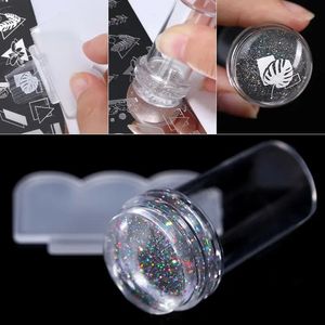 Silicone Transparent Nail Art Stamping Kit French for Manicures Plate Polishish Stisnch Modelo