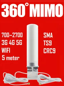 Routrar hwatel 5g 4g wifi extern omni riktning omnidirectional mimo antenn för huawei router modem repeater extender sma crc9 ts9