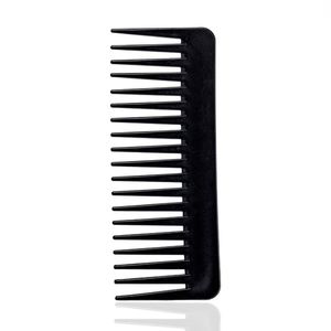 New Portable Black Wide Tooth Comb Black ABS Plastic Heat-resistant Large Wide Tooth Comb For Hair Styling Tool