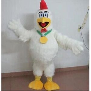 2024 Halloween White Chicken Mascot Costum Aderetes promocionais de fantasias Costumes de personalização de personagens de personagem