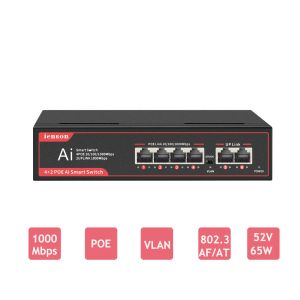 Переключатели гигабитный переключатель Все гигабитные порты Highspeed Network 4port Ethernet Переключатель 1000 Мбит/с быстрого ланового концентратора полная/половина дуплексной плагины и воспроизведение