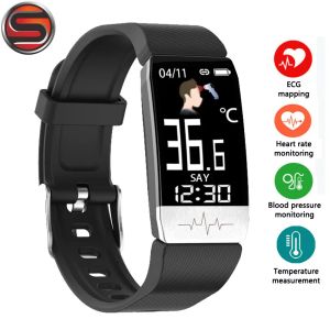 Wristbands Q1S Fitness Tracker ECG+PPG Waterproof Blood Pressure Heart Rate Monitor Smart Band Weather Forecast Sports Smart Bracelet B29