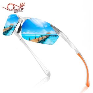 Mens Aluminum Magnesium Colorful Driving Mirror Polarized Sunglasses 351 240410