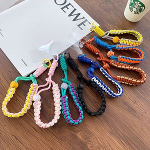 Fashion Sport Cell Phone Woven Wristband Mobile Phone Lanyard Unisex Portable Keychain Cell Phone Holder Strap Universal