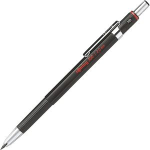 Rotring 300 Mechanical Technology Pencil 2,0 mm 0,5 mm 0,7 mm prisvärd lättviktig plast svart fat med kopplingspenna 240417