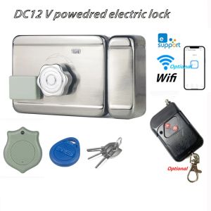 Control Ewelink APP Wifi Smart Electric Lock Electronic Lock With keys Power Adapter Optional Remote Control Push BUtton Exit Switch