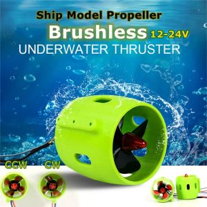 Acessórios 12V24V 200W Motor sem escova DIY Navio subaquático Bateria 4Blade Propulsion Propulhing Alimentação de pesca para ROV RC Bait Tug Boat Boat