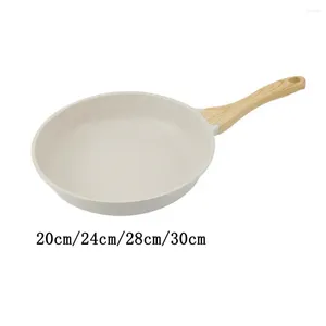 Pans Nonstick Frying Pan Granite Coating Stone Cookware White With Handle Egg Skillet Frypan For Kitchen