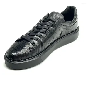 Casual Shoes BATMO 2024 Arrival Fashion Ostrich Skin Causal Men Male Genuine Leather Sneakers PDD288