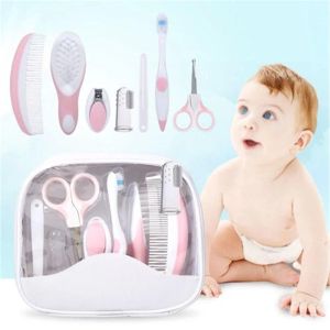 Heads Care Manicure Mombusti per la sicurezza neonato, spazzola per capelli, spazzolino da denti a dito, kit di toelettatura per bambini per la cura del bambino cure per bambini.