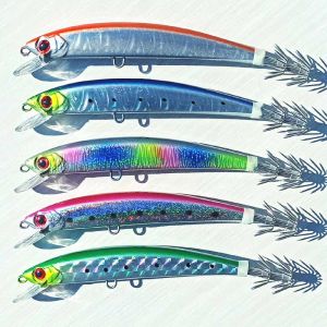 Accessoires 5pcs 14cm/23g sinkende Tintenfisch -Tintenfisch -Jigs -Fischerei -Tintenfisch Köder