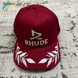 Rhude Hat Ball Caps Bordados Rhude Rhude Baseball Rhude Mulheres Rhude Rhude de alta qualidade Protetor solar ao ar livre Chapéu abrangente BRIM 6552