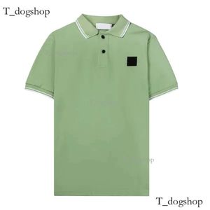 Projektant Man Stones Polo Shirt Islands Topstoney Polos Projektanci koszuli wysokiej jakości koszule polo Bawełna Wyspa Polos Modna wszechstronna polo 795