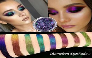 12 cores Chameleon Pigmment Glitter Chrome Eyeshadow Powder prismático Metallic Loose Eye Shadow Makeup2023138