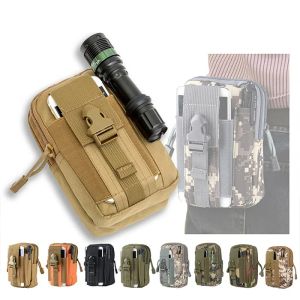 Pacote homens homens esportes ao ar livre Molle Bolsa Belt Belt Saco Phone Case Campo Militar Campa Cornhando caçando pequenos sacos de EDC