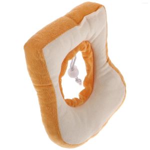 Collare per cani collare gatto protettivo creativo cono da pet cono tostato morbido pane anti -leccatura design a forma di gattino recupero bene