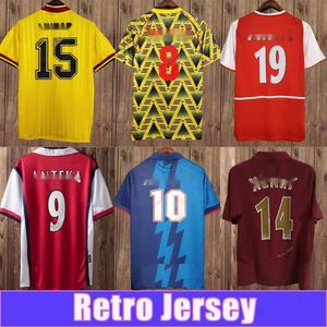 2002 2005 Henry Bergkamp Erkekler Retro Futbol Formaları 94 97 V. Persie Vieira Merson Adams Evde 3. Futbol Gömlek Kısa Uzun Kollu UNIF 322