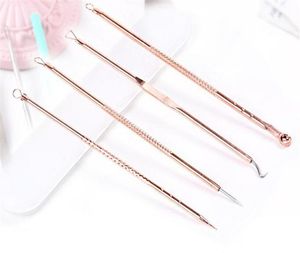 Health Beauty 4 PCs Acne Blackhead Removal Needles Extractor Acne Extractor Black Cavo PORE Cleaner Deep Cleansing Strumento Skin Care7413064