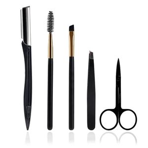 Accessories Eyebrows Clip Eyebrow Trimmer Scissors Eyebrow Shaping Knife Cosmetic Beautiful Makeup Tools 5 Pcs/Set