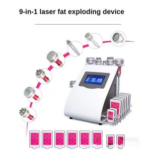 Slimming Machine 9 In 1 40K RF kavitasyon makinesi Ultrasonik Lipo Lazerler Vakum kavitasyon gövdesi zayıflama