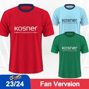 23 24 CA Osasuna Mens Soccer Jerseys UNAI GARCIA MONCAYOLA AVILA JOSE ARNAIZ AIMAR BUDIMIR TORRO Home Red Away Blue 3rd Football Shirts