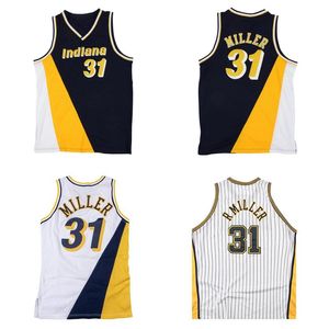 Reggie Miller zszyte koszulki do koszykówki 1994/95 95/96 Laskie drewno