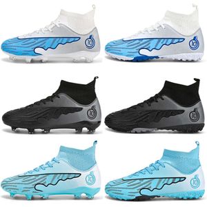 Men's Women's High Top Soccer Boots AG TF Football Cleats Youth Children's Outdoor Indoor Training Shoes