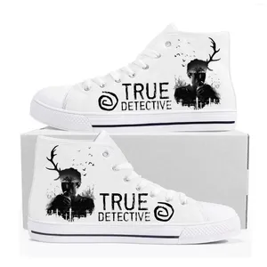 Casual Shoes True Detective High Top Sneakers Mens Womens Teenager Canvas Quality Sneaker Custom Made Customize DIY Shoe