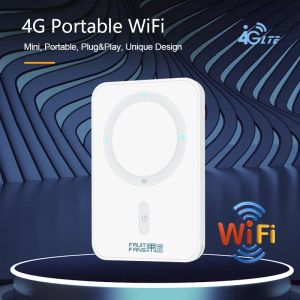 Routrar låser upp 4G LTE Router Wireless WiFi Portable Modem Mini Outdoor Hotspot Pocket MiFi 150 Mbps Sim Card Slot Repeater Mobile Router