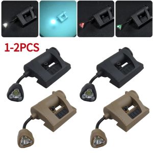 Escopos 12pcs Capacete tático MPLS MPLS Carga Capacete LED Helmet Lanterna Lanterna Energia de caça Airsoft Capacete militar Lanterna